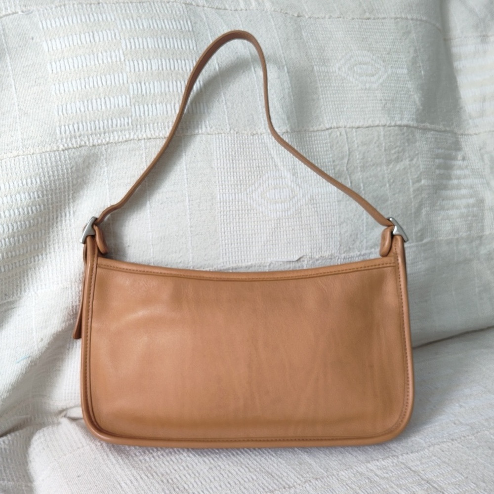 Vintage Coach Leather Tan Aubrey Shoulder Bag - Picture 7 of 8